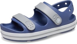 Crocs Unisex Kids Crocband Cruiser Sandal K, Bijou Blue Light Grey, 4 UK