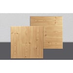 DECOSA Dalle de plafond ATHEN - polystyrène - effet bois-couleur pin - 50 x 50 cm - 2 sach. (=4 m2) - brun
