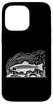 Coque pour iPhone 14 Pro Max Line Art Poisson Aquariste & Ichtyologiste Truite arc-en-ciel