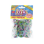 Craze Loops 50850 Lot de 300 anneaux à nouer Loom 100% silicone Soft Ice/Pink weiss Mega US Trend