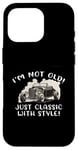 Coque pour iPhone 16 Pro Graphique « I'm Not Old I'm Classic with Style Car » Cadeau d'anniversaire