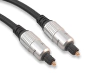 Supreme 6m Digital Optical Cable Audio Lead Gold Plated Metal Toslink Plugs