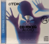 TDK CD-RW74 / CD-RWXG74EN Audio Music 74 Min CD RW RE-WRITABLE Blank Disc - NEW