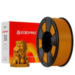 G3D PRO® Filament PLA SILK GLOSSY Or pour imprimante 3D, 1,75 mm, Bobine de 500g, Précision dimensionnelle ± 0.03mm