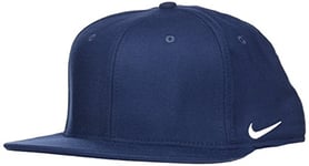 Nike Cappello Da Baseball True Swoosh Flex Casquette Mixte, Navy_Bianco, M-L