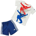 Adidas Marvel Baby Kinder Superheld Kombination Anzug Spiderman Hose T-Shirt 74