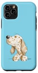 Coque pour iPhone 11 Pro Dessin animé Setter anglais Amusant et ludique