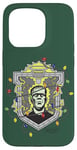 Coque pour iPhone 15 Pro Universal Monsters Frankenstein Christmas Lights Crest