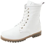 Andrea Conti Bottines pour Femme, Blanc, 36 EU