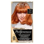 L'Oréal Paris Preference Hair Colour with Shine Activator 74 Dublin Copper