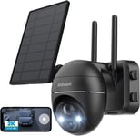 ieGeek Wireless Outdoor Solar Security Camera Home WiFi Battery PTZ CCTV System