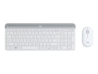 Logitech Slim Wireless Combo MK470 - Ensemble clavier et souris - sans fil - 2.4 GHz - Espagnol - blanc cassé