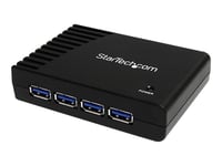 Startech.Com 4-Port Usb 3.0 Superspeed Hub With Power Adapter - Portable Multiport Usb-A Dock It Pro - Usb Port Expansion Hub For Pc/Mac (St4300usb3) - Hub - 4 X Superspeed Usb 3.0 - Stasjonær