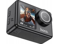 Hoco-Kamera Hoco-Sportskamera Med To 1,3" + 2"-Skjermer 4K/30Fps Dv101 Svart