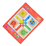 Non Woven Traditional Snakes Ladders Playing Children Kids Toys Ludo Family GF