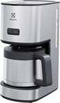 Electrolux Cafetière Create 4, modèle E4CM1-6ST, machine à café avec cafetière isotherme, sélecteur d'arômes, arrêt automatique, 1080 W, dix tasses, acier inoxydable