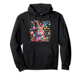 Happy Easter Colorful Egg Hunt Easter Basket for a Kid Pullover Hoodie