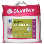 BLANREVE Couette 4 saisons - 240 x 260 cm - Blanc