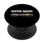 Hippie Heart Wild Belles Fleurs Libres Floral Daisy Années PopSockets PopGrip Interchangeable