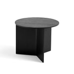 HAY - Slit Table Wood Round Black Oak - Sofabord - Svart - Tre