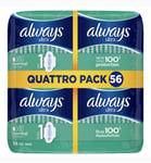 Always Ultra Normal Size 1 Sanitary Towels with Wings, 56 Pads New