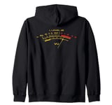 Volume VU Meter Recording Studio Vintage Audio Engineer Zip Hoodie