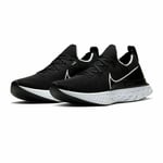 NIKE REACT INFINITY RUN FLYKNIT SIZE UK 6 EUR 40 (CD4371 002) BLACK / WHITE