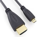 3-Metre 10-FT High Speed Micro HDMI (Type D) to HDMI (Type A) – Lead Data Cable