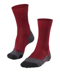 FALKE Women's TK2 Explore Cool W SO Breathable Thick Anti-Blister 1 Pair Hiking Socks, Red (Ruby 8830), 2.5-3.5