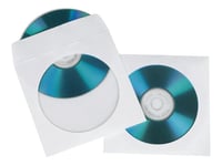 Hama CD-ROM Paper Sleeves - Pochette CD/DVD - blanc (pack de 50)