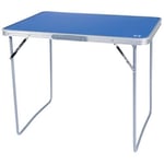 CAO Table de camping 80x60cm H67cm - Bleu