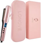 LONOVE Touch Control Titanium Wide Plate Hair Straighteners for Thick Hair - Pro