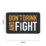 101 INC PVC Patch - Don't Drink (Färg: Svart/Orange)