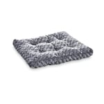 Amazon Basics Lavable en machine Coussin pour animal domestique, Chien, L 74 x l 53 x H 8 cm, Gris motif spirale