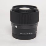 Sigma Used 56mm f/1.4 Lens DC DN Contemporary Sony E-Mount