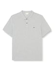 GANT Mens Shield Short Sleeve Pique Polo Shirt Grey Marl L