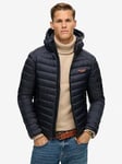 Superdry Hooded Fuji Padded Jacket - Navy, Navy, Size L, Men