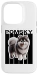 Coque pour iPhone 14 Pro Amoureux des chiens Pomsky