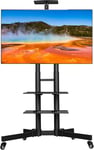 Yaheetech Mobile TV Stands with Wheels for 32-75 inch Plasma/LCD/LED Screens, TV