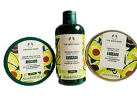 The Body Shop Avocado Shower Gel Cream Butter 200ml Scrub Discontinued Rare Set