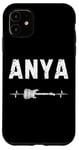 Coque pour iPhone 11 Anya Guitare Battement De Coeur Musique Guitariste