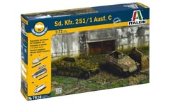 Italeri 7516 - 1/72 Jeu Sdkfz 251/1 Modèle C - 2 (Seconde Guerre Mondiale / 2.