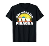 Will Work For Piragua Shaved Ice Fruit Puerto Rico T-Shirt