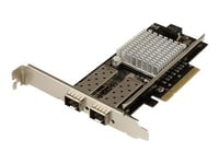 Startech.Com 2-Port 10G Fibernätverkskort Med Öppen Sfp+ - Pcie, Intel Chip - Nätverksadapter - Pcie 2.0 X8 Låg Profil - 10Gbe - 10Gbase-Lr, 10Gbase-Sr, 10Gbase-Lrm - Svart - För P/N: Bndtb10gi, Bndtb210gsfp, Bndtb310gndp, Bndtb410gsfp, Bndtb4m2e1,