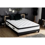 CONFORT DESIGN Matelas QUATUOR 140 x 190 - 100% Français - Quadri-technologies - 30 cm - Ferme