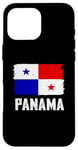 Coque pour iPhone 16 Pro Max T-shirt Panama pour homme et femme Drapeau panaméen Panama