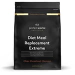 Protein Works - Diet Meal Replacement Extreme, 200 Calorie Meal, High Protein Meal, Supports Weightloss, 16 Meals, Choc Hazelnut Heaven, 1kg