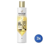 3x Pantene Miracle Shampooing 250 Ml. Bond Réparation