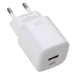 PD + QC3.0 snabbladdare USB C-laddare 20W PD-strömförsörjning Snabb väggladdare, Typ C-laddare för alla USB/Type-C-enheter