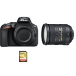 NIKON D5600 reflex 24.2 mpix + objectif AF-S 18-200MM F3.5-5.6G ED VR II DX + 64GB SD card